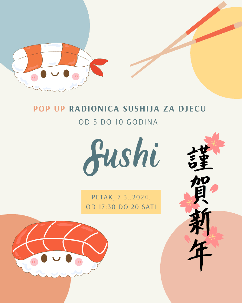 Sushi - Pop up radionica